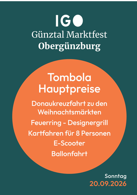 Günztal-Marktfest am 20. September 2026 in Obergünzburg